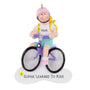 Learning to ride a bike personalized ornament 