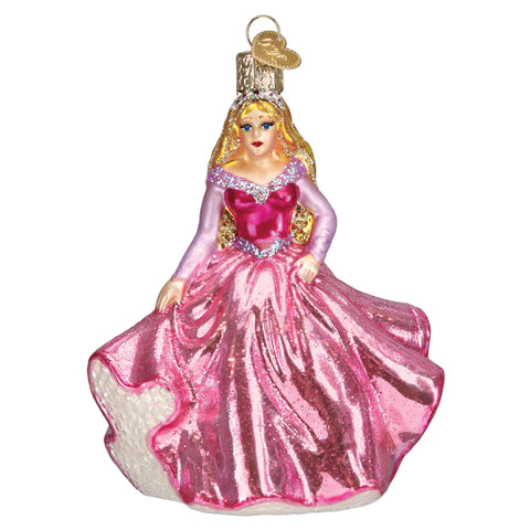 Princess in a Pink Dress Christmas Ornament - Old World Christmas