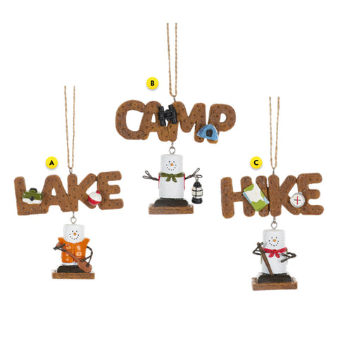 S'mores Camping Ornaments