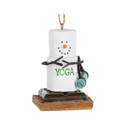 S'mores Yoga Christmas Tree Ornament