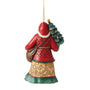 Santa with Tree and Toy Bag Ornament - Jim Shore Back