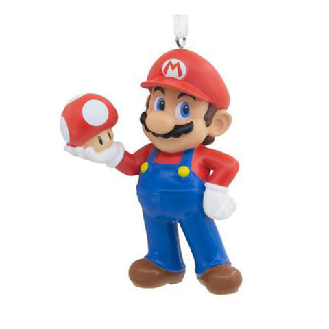 Nintendo Super Mario with Mushroom Ornament 3HCM3771