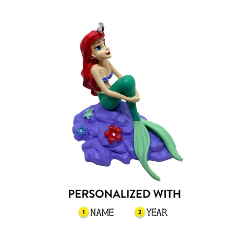 Ariel Personalized Christmas Ornament from The Little Mermaid Disney Movie