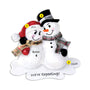 We're Expecting Snowman Couple Ornament for Christmas Tree