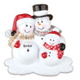 We're Expecting Snowman Family with 1 Child Ornament for Christmas Tree