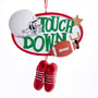 "Touchdown" Football Christmas Tree Ornament