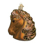 Profile of horse head ornament brown horse