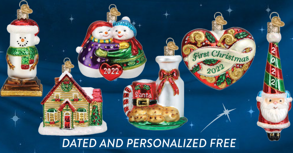 Dated for 2022 Old World Christmas Ornaments
