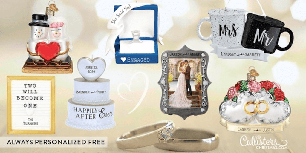 Personalized Wedding Ornaments