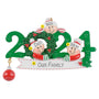 Personalized 2024 Dated Family of 3 Ornament