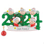 Personalized 2024 Dated Family of 5 Ornament