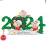 2024 Family of three ornament for your tree