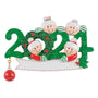 Personalized 2024 Dated Family of 4 Ornament