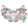 Personalized 2024 Penguin Family of 3 Ornament