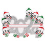 Personalized 2024 Penguin Family of 7 Ornament