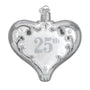 25th Anniversary Heart Ornament - Old World Christmas