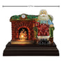 Santa at Hearth Light measurement image showing the decoration is approximately 9.75 inches wide