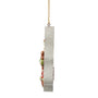 Side view of Jim Shore Cookie Cutter Santa Ornament showing the depth of the tree-shaped cookie cutter design.