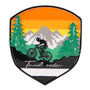 Adventure Badge Mountain Biking Ornament OR2752