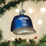 Blue Baseball Cap ornament with 'Air Force' text and logo on a Christmas tree.