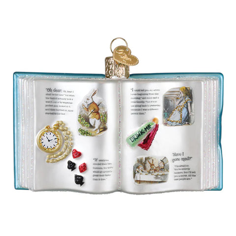 Alice's Adventures in Wonderland Book Ornament- Old World Christmas