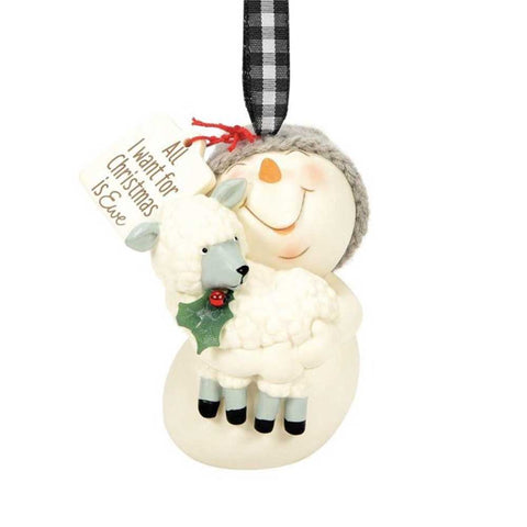 Snowpinion: All I Want for Christmas is Ewe Ornament