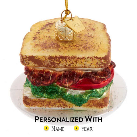 Personalized BLT Sandwich Ornament