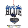 Personalized Police Back The Blue Ornament
