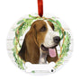 Basset Hound Christmas Tree Ornament