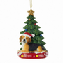 Personalized Beagle with Christmas tree ornament for dog lovers