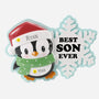 Personalized Best Son Penguin Ornament