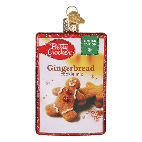 Betty Crocker Gingerbread cookie mix package on a white background