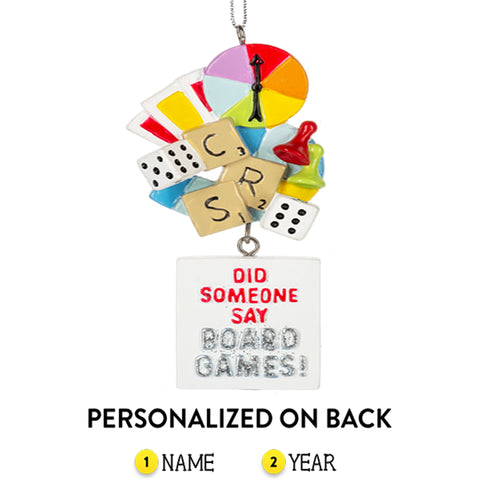 Personalized Board Game Ornament