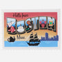 Personalized Boston Post Card Ornament