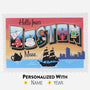 Personalized Boston Post Card Ornament