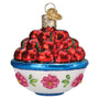 Bowl Of Cherries Ornament - Old World Christmas 28149
