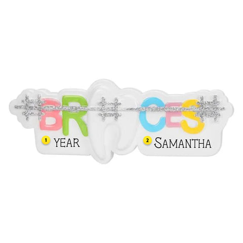Personalized Braces Ornament OR2705