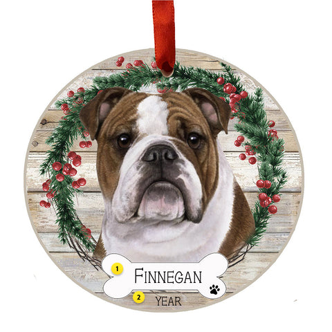 Personalized Bulldog Ornament