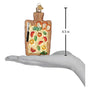 Butter Board Christmas Ornament with Vegetables and Bread on board with butter knife 4.5" High