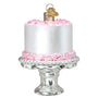 Cake On Stand Ornament - Old World Christmas 32618
