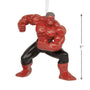 Red and black Hulk superhero figure with dimensions indicated on a white background