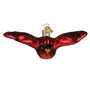 Beautiful Red Cardinal In Flight Glass Ornament