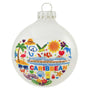 Personalized Caribbean Glass Bulb Ornament
