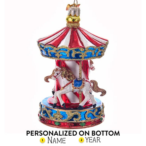 Personalized Carousel Horse Ornament