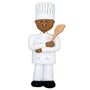 Personalized Chef Ornament - Male, African American