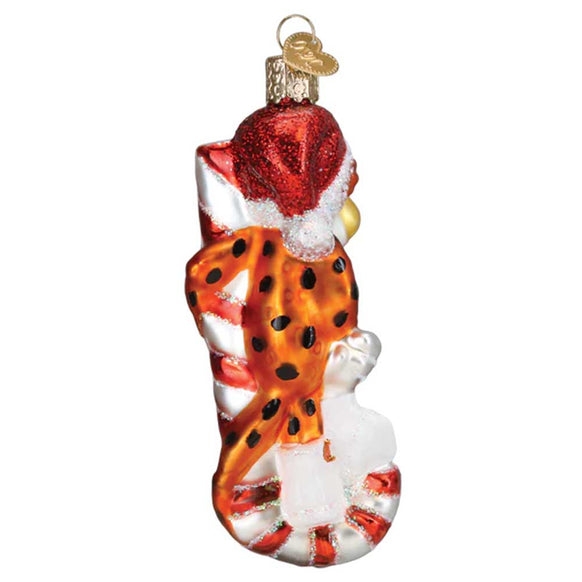 Chester Cheetah on Candy Cane Ornament  Old World Christmas – Callisters  Christmas