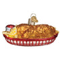 Chicken and fries Basket Ornament Old World Christmas