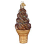 Chocolate and Vanilla Soft Serve Ice Cream Cone By Old World Christmas