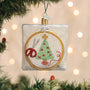 Glass Christmas Cross Stitch Ornament - Old World Christmas