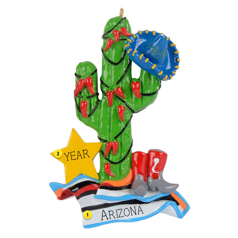 Personalized Cactus Ornament